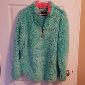 Simply Southern sherpa pullover size L EUC